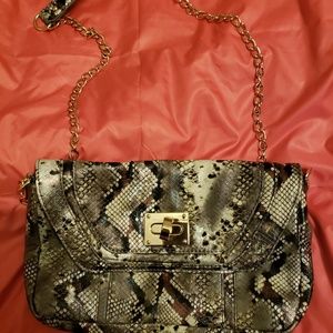 Steve Madden snakeskin purse